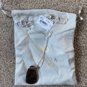 Kendra Scot silver and stone necklace. NWT